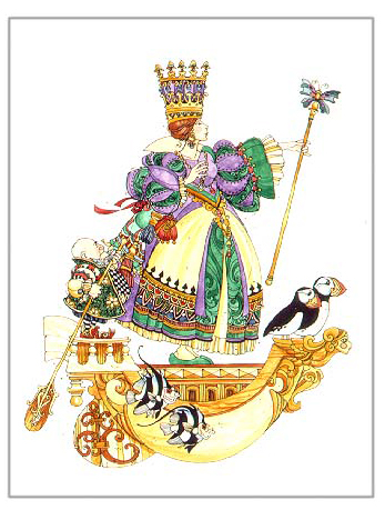 James C Christensen / Queen Mab in the Ruins